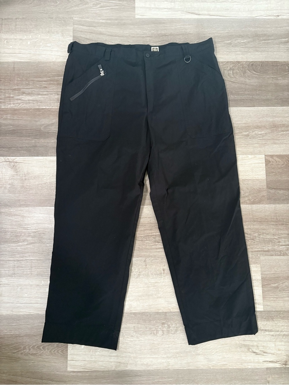 Tilley Men's Black Casual Relaxed-Fit Pants